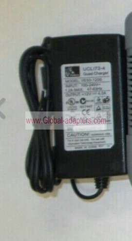 12V 4.0A Zebra UCL172-4 Quad Charger for AT16305-1 AT163051 ac adapter